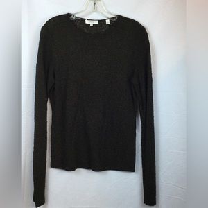 VINCE Textured Top Crew Neckline Size Medium Textured